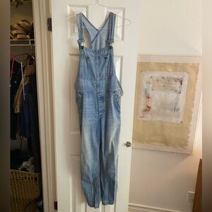 Free People Denim Overalls
